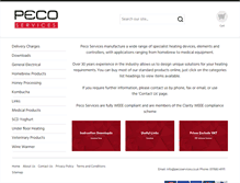 Tablet Screenshot of pecoservices.co.uk